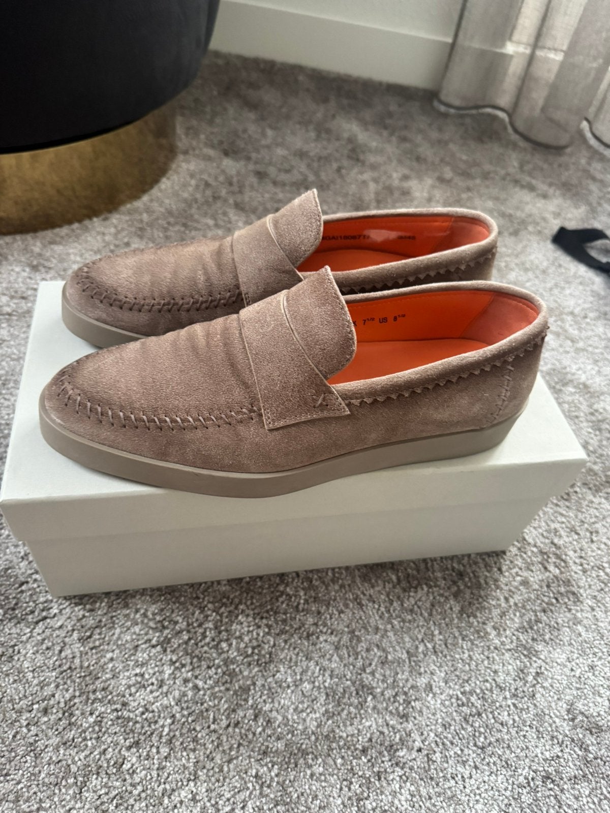 Santoni loafer maat 7.5, Ophalen of Verzenden, Zo goed als nieuw, Loafers