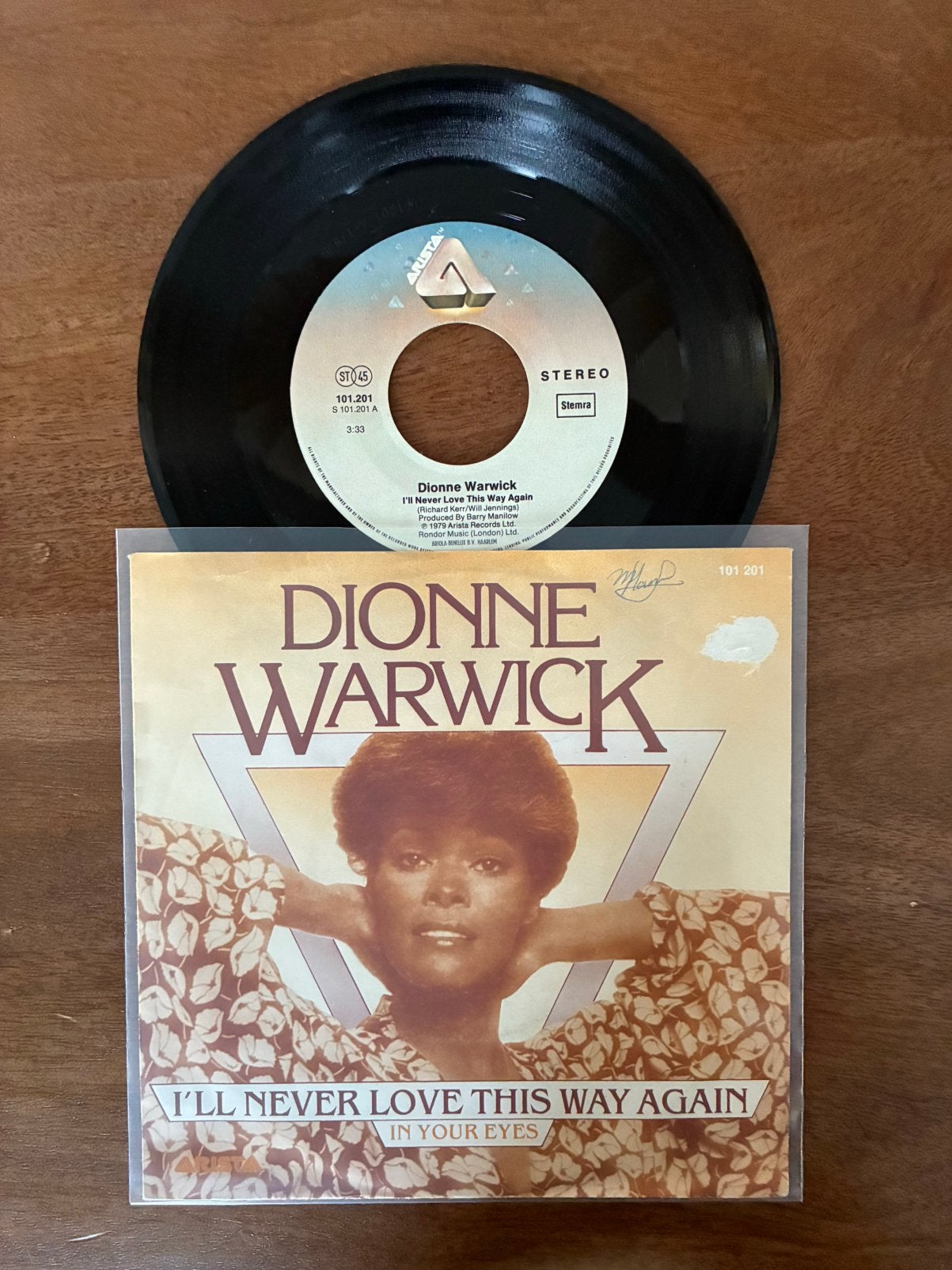 Dionne Warwick - I’ll never love this way again, Ophalen of Verzenden, 7 inch