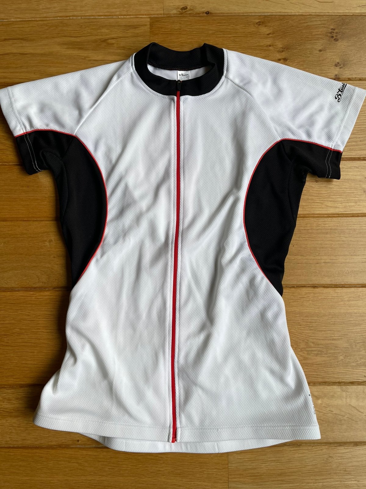 Fietsshirt met rits maat M, Maat 38/40 (M), Wit, Ophalen of Verzenden, Zo goed als nieuw