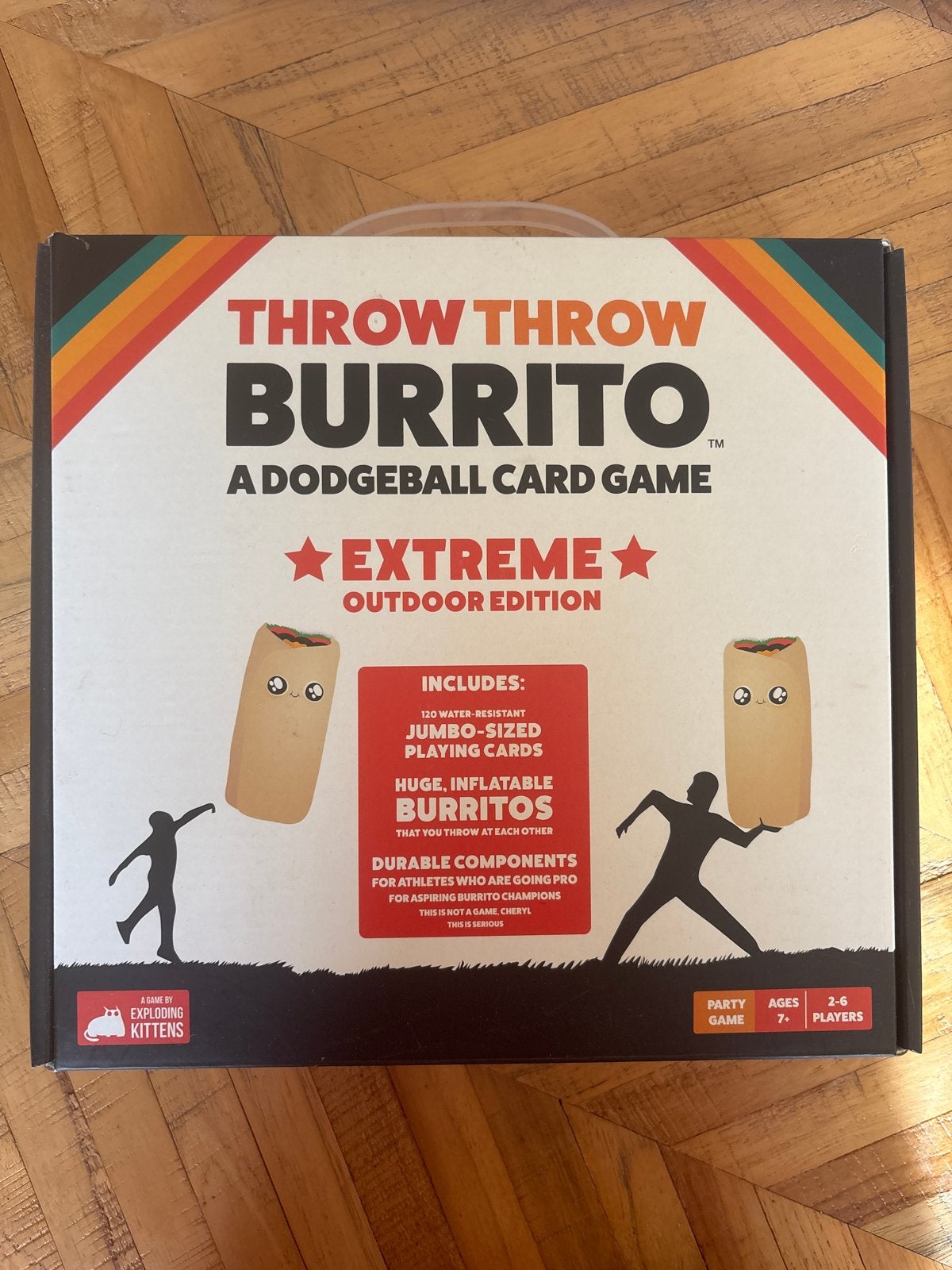Throw Throw Burrito Extreme Outdoor Edition, Een of twee spelers, Ophalen of Verzenden, Zo goed als nieuw
