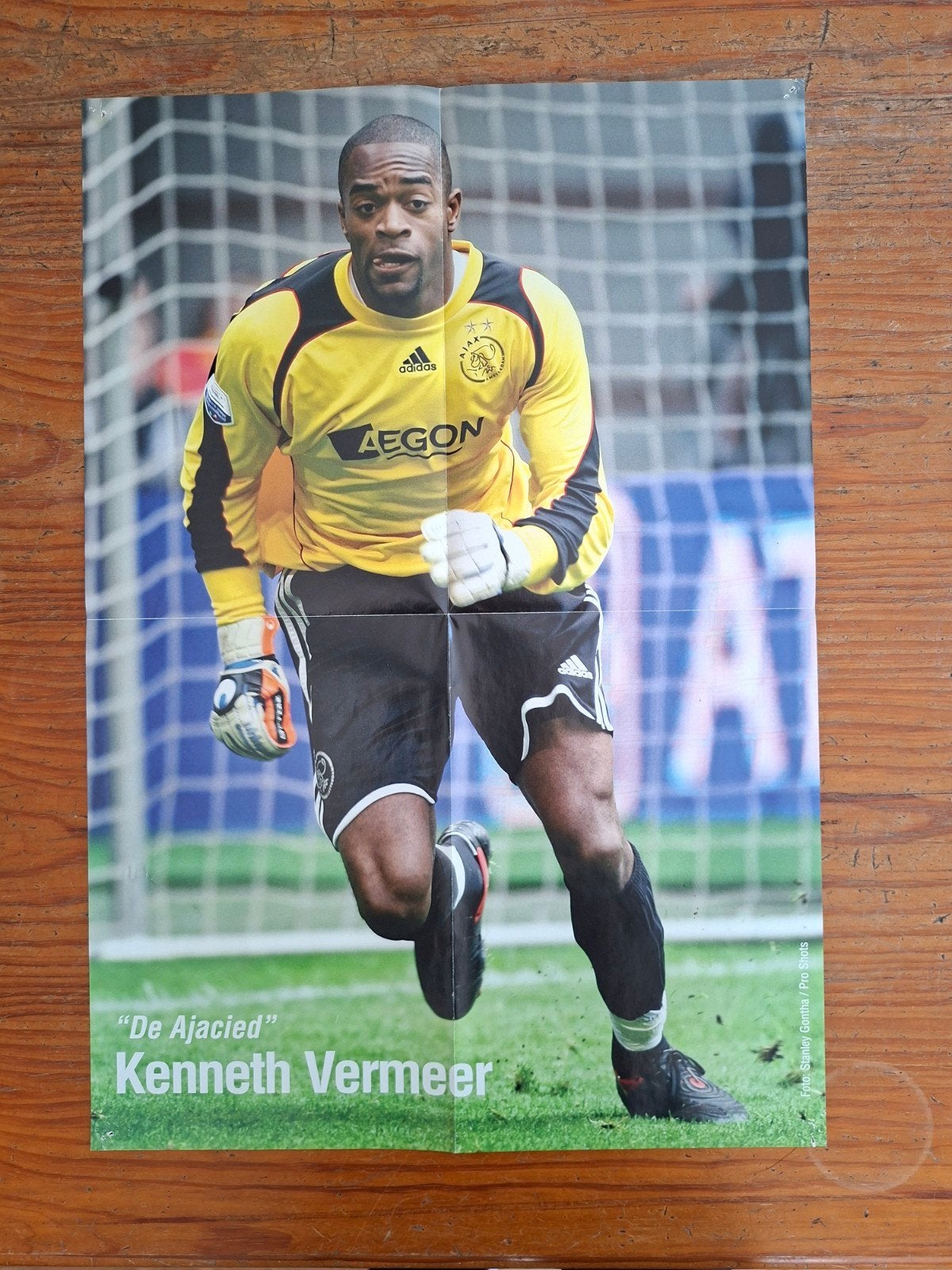 Poster Kenneth Vermeer (Ajax), Ophalen of Verzenden, Zo goed als nieuw, Ajax, Poster, Plaatje of Sticker