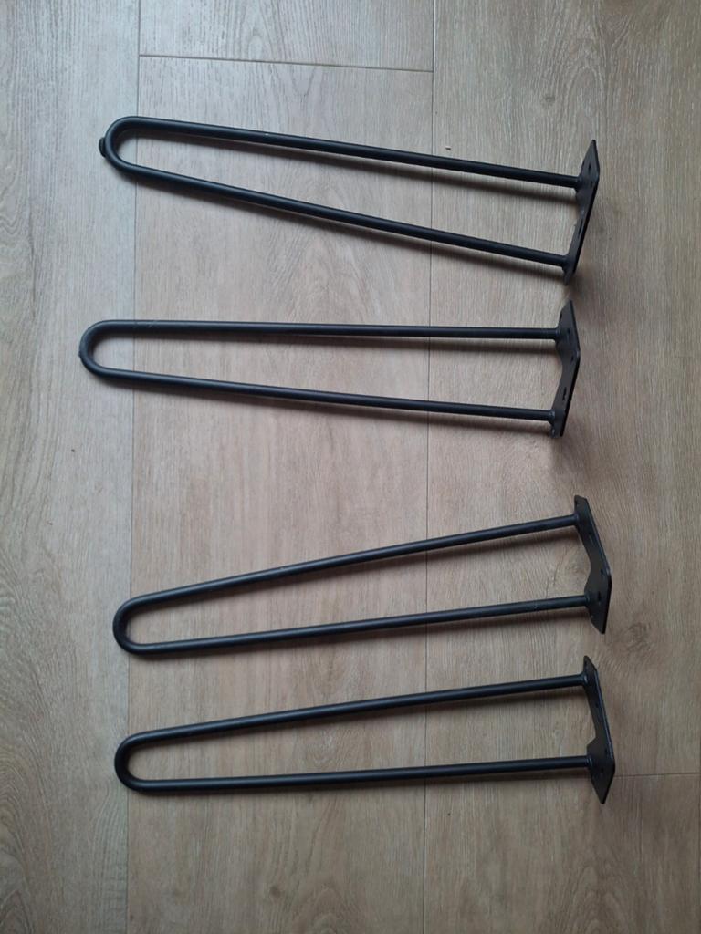 Duraline Wired Zwart Tafelpoten - 40cm (Set van 4), Huis en Inrichting, Tafelonderdelen, Tafelpoot, Minder dan 50 cm, Ophalen of Verzenden