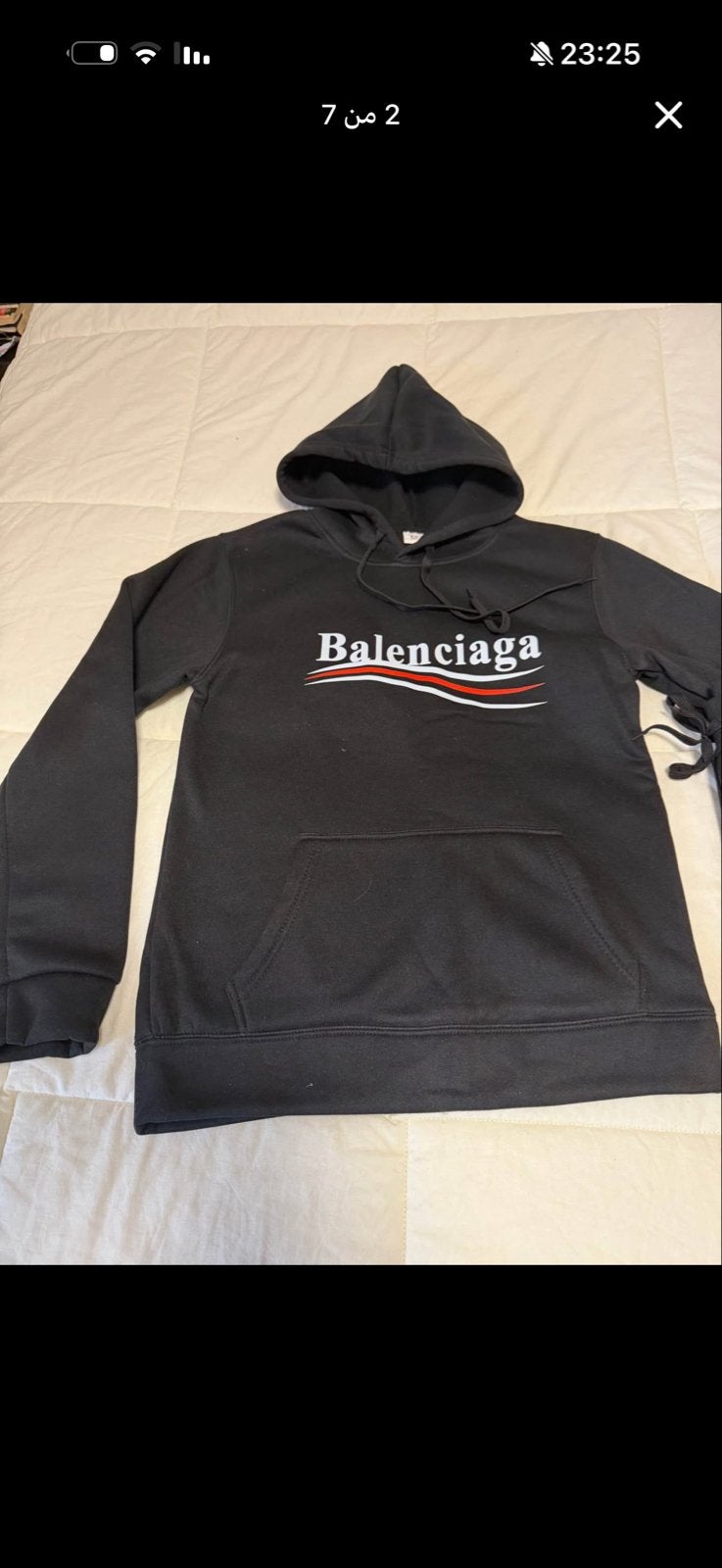 Balenciaga Hoodie en Joggingbroek Set - Zwart, Ophalen of Verzenden, Zo goed als nieuw, Maat 36 (S), Zwart