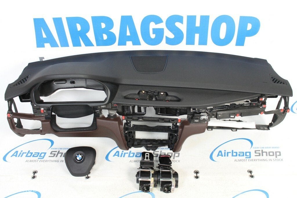 Airbag set - Dashboard zwart bruin BMW X5 F15 (2013-2018), Gebruikt, Ophalen of Verzenden