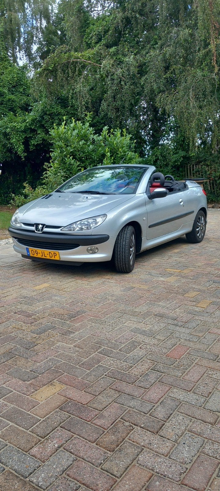 Peugeot 206 1.6 16V CC 2002 Grijs, Auto's, Peugeot, Voorwielaandrijving, 4 cilinders, Cabriolet, 4 stoelen