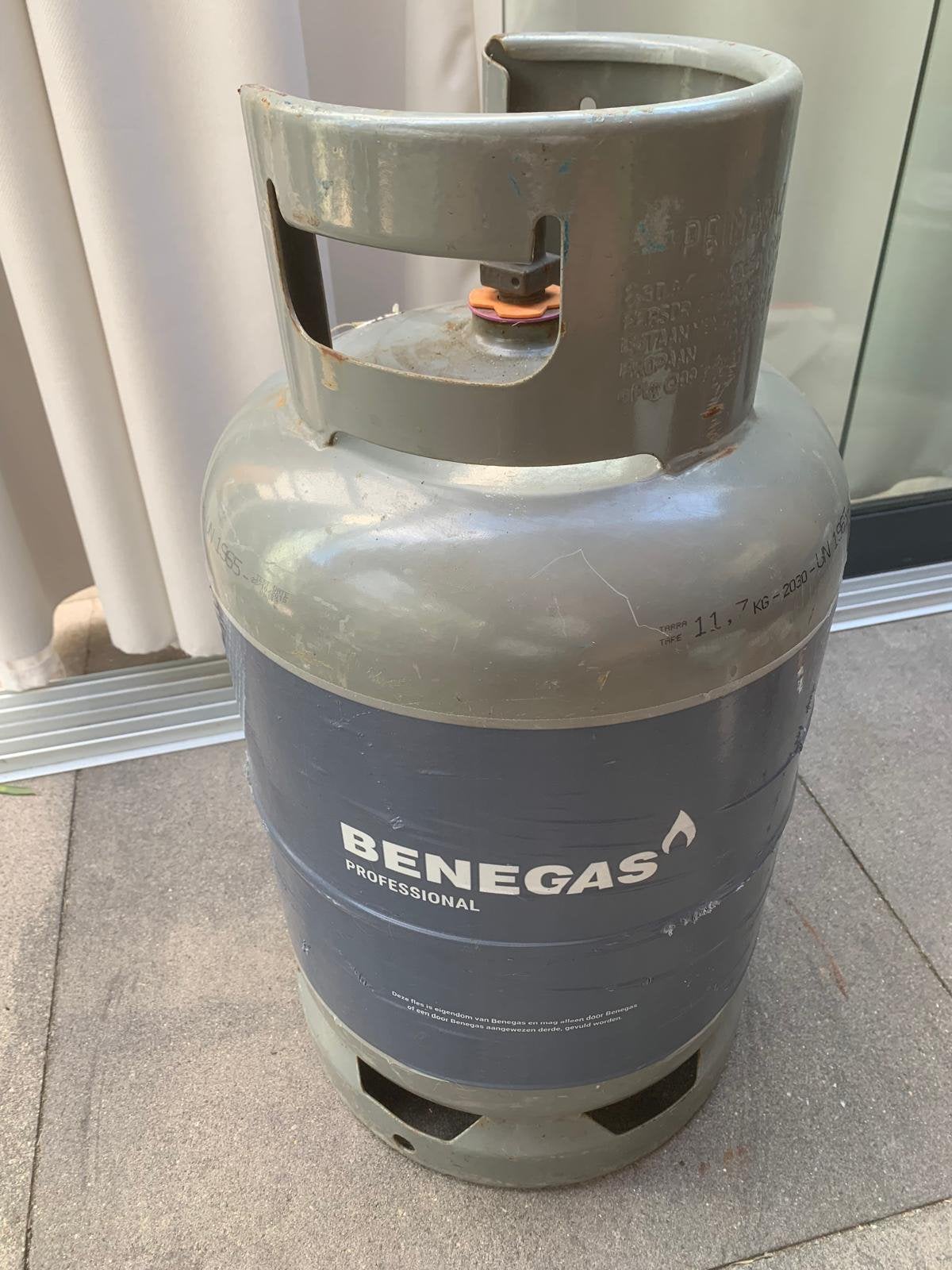 Gasfles butaangas, Ophalen, Zo goed als nieuw