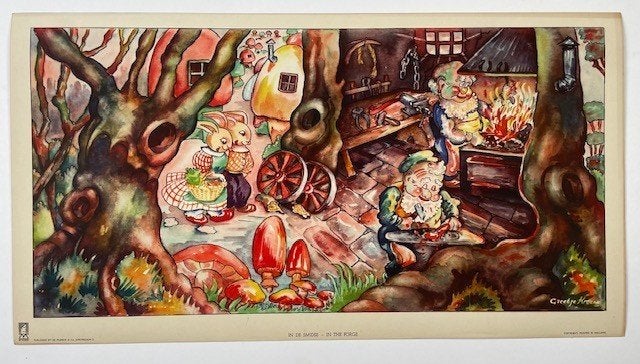 poster door illustratrice Greetje Knoone voor kinderboeken, Ophalen of Verzenden, Zo goed als nieuw, A1 t/m A3, Film en Tv