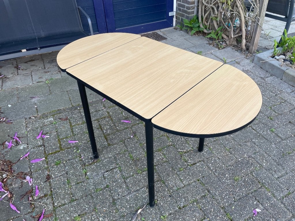 Vintage - Jaren 70 - keuken tafel klaptafel originele staat, Ophalen of Verzenden