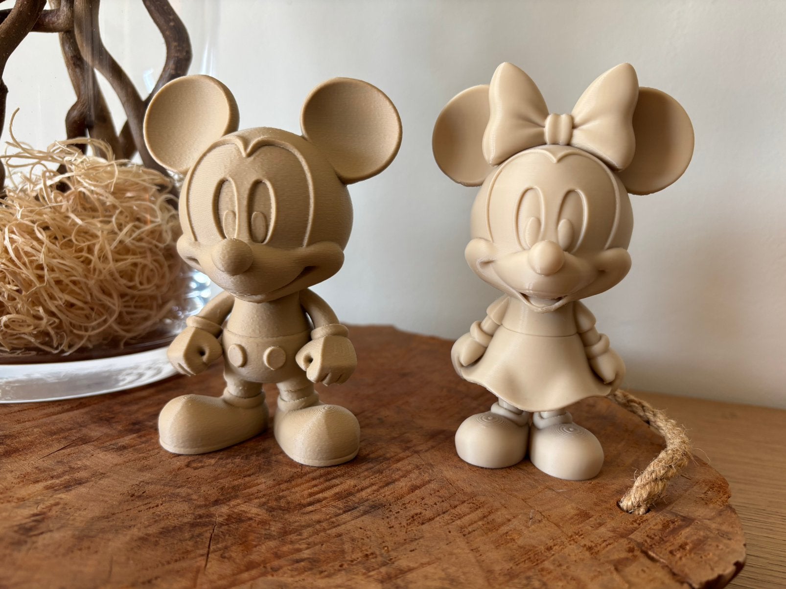 Mickey & Minnie mouse, Ophalen of Verzenden, Mickey Mouse, Zo goed als nieuw, Beeldje of Figuurtje