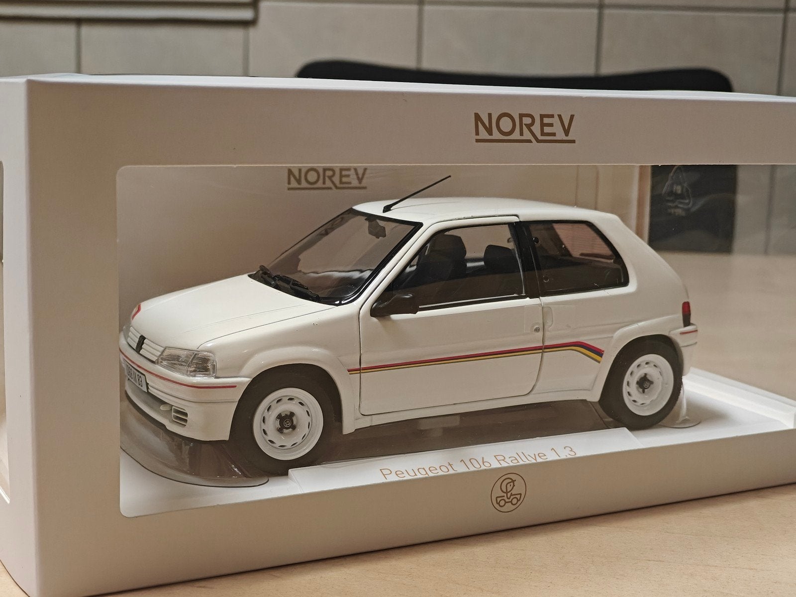 Peugeot 106 Rallye phase 1 1:18 norev nieuw, Ophalen of Verzenden, Nieuw, Norev