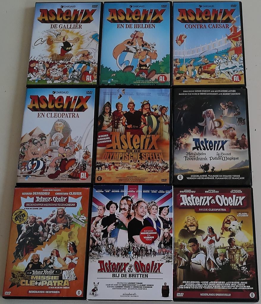 Film-Serie *** ASTERIX & OBELIX *** 9 stuks, Alle leeftijden, Ophalen of Verzenden, Zo goed als nieuw, Boxset