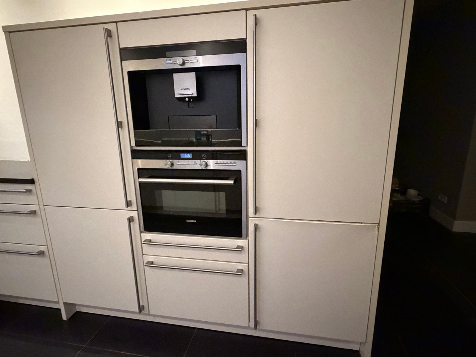 Siemens inbouw koffiemachine en oven combi, Witgoed en Apparatuur, Ophalen, Afneembaar waterreservoir, Gebruikt, 10 kopjes of meer