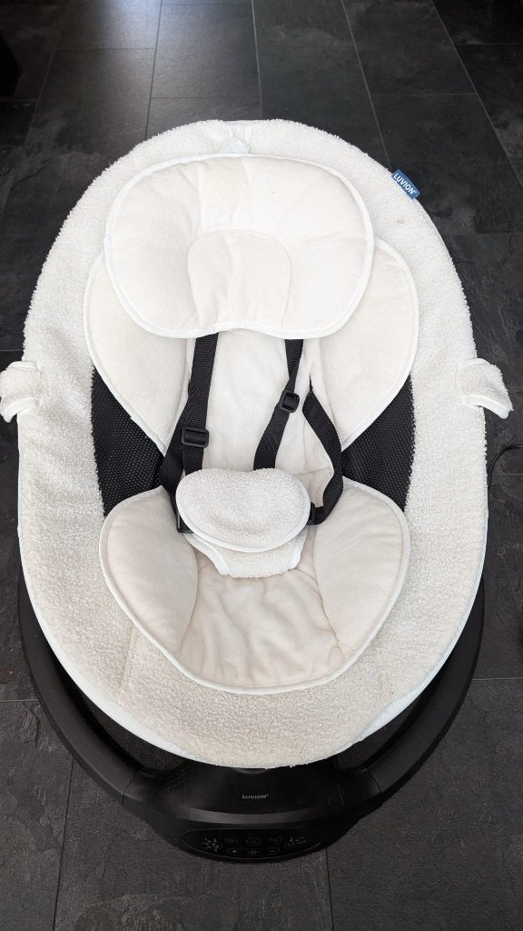 Luvion Babyswing Schommelstoel, Kinderen en Baby's, Wipstoeltjes, Gebruikt, Schommelstoel, Met gordel(s) of riempje(s), Ophalen
