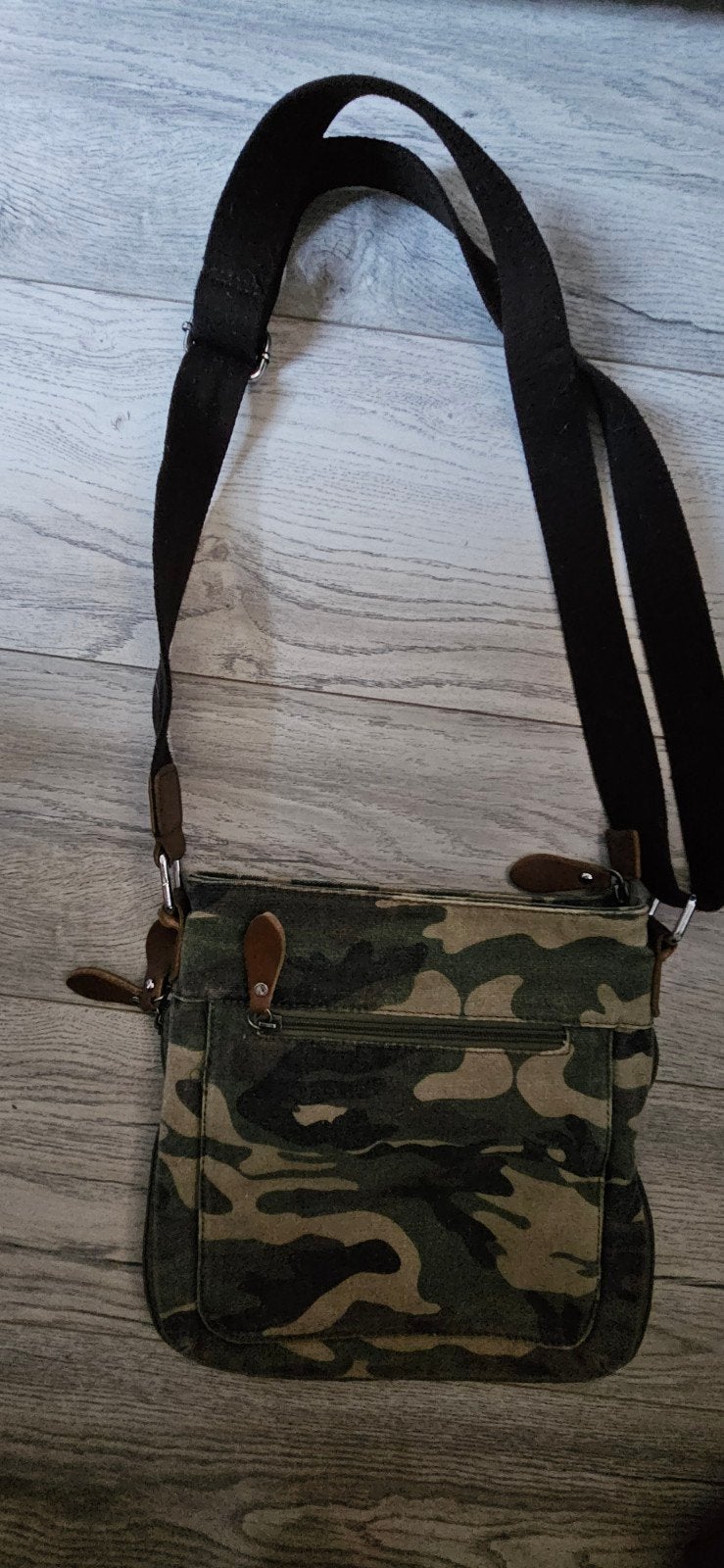 Vintage Camouflage Handtas met Verstelbare Band, Sieraden, Tassen en Uiterlijk, Tassen | Damestassen, Ophalen of Verzenden