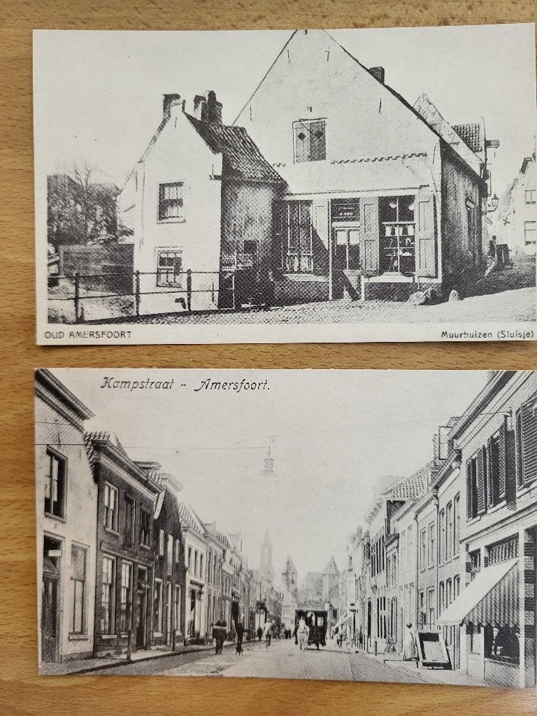 ansicht Amersfoort Kampstraat muurhuizen (2x), Verzenden, Voor 1920, Utrecht