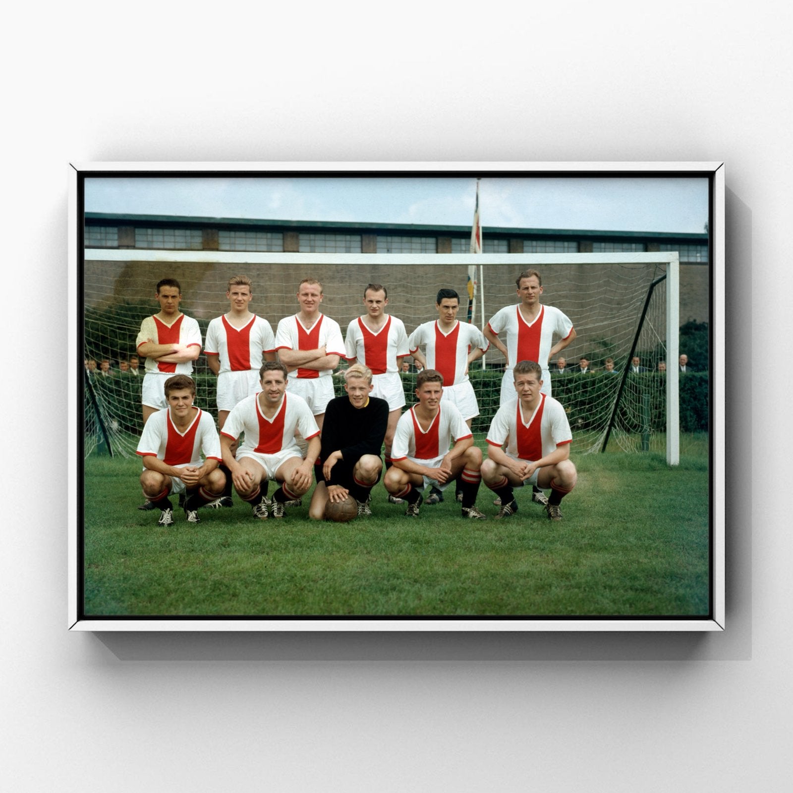 Ajax elftal seizoen 1958-1959 |Bennie Muller vintage voetbal, Ophalen of Verzenden, Zo goed als nieuw, Ajax, Poster, Plaatje of Sticker