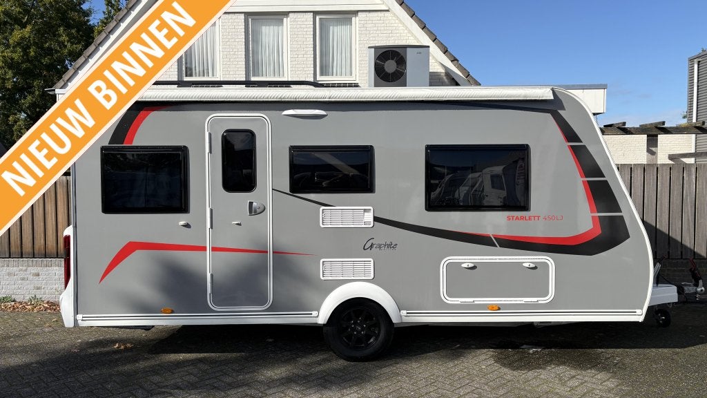Sterckeman Starlett Graphite 450 LJ Luifel-Enkele bedden, Sterckeman, Bedrijf, Treinzit, 750 - 1000 kg