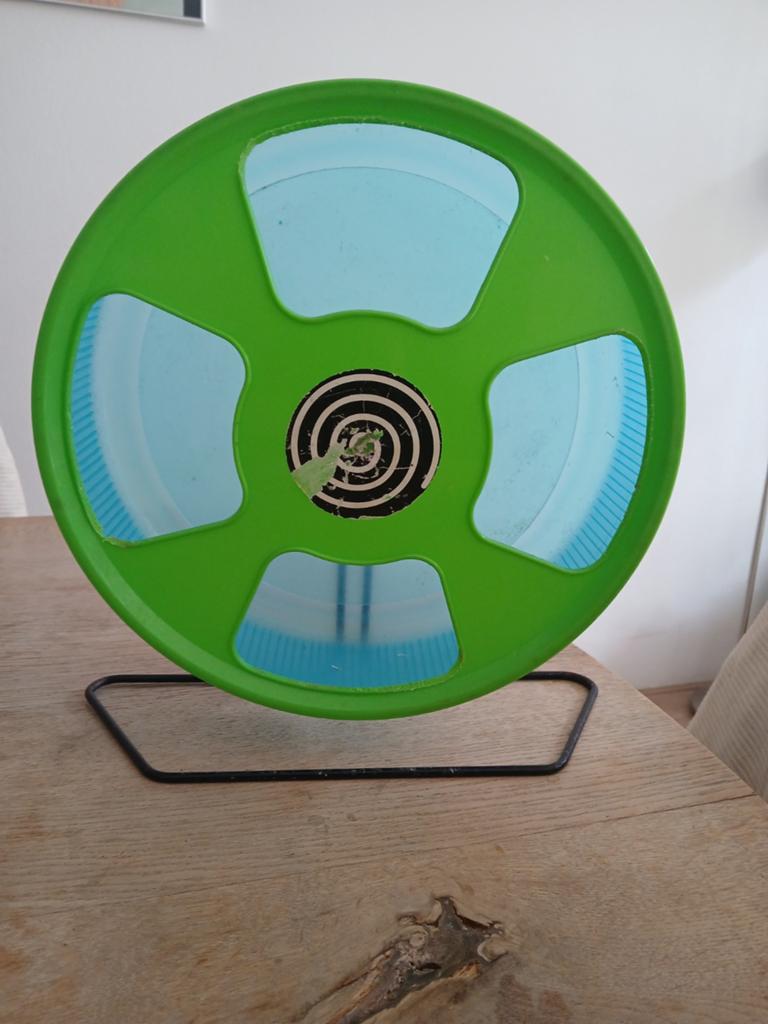 Rad hamster 28 cm doorsnee, Dieren en Toebehoren, Knaagdieren en Konijnen | Toebehoren, Ophalen, Gebruikt, Loopwiel of Rad