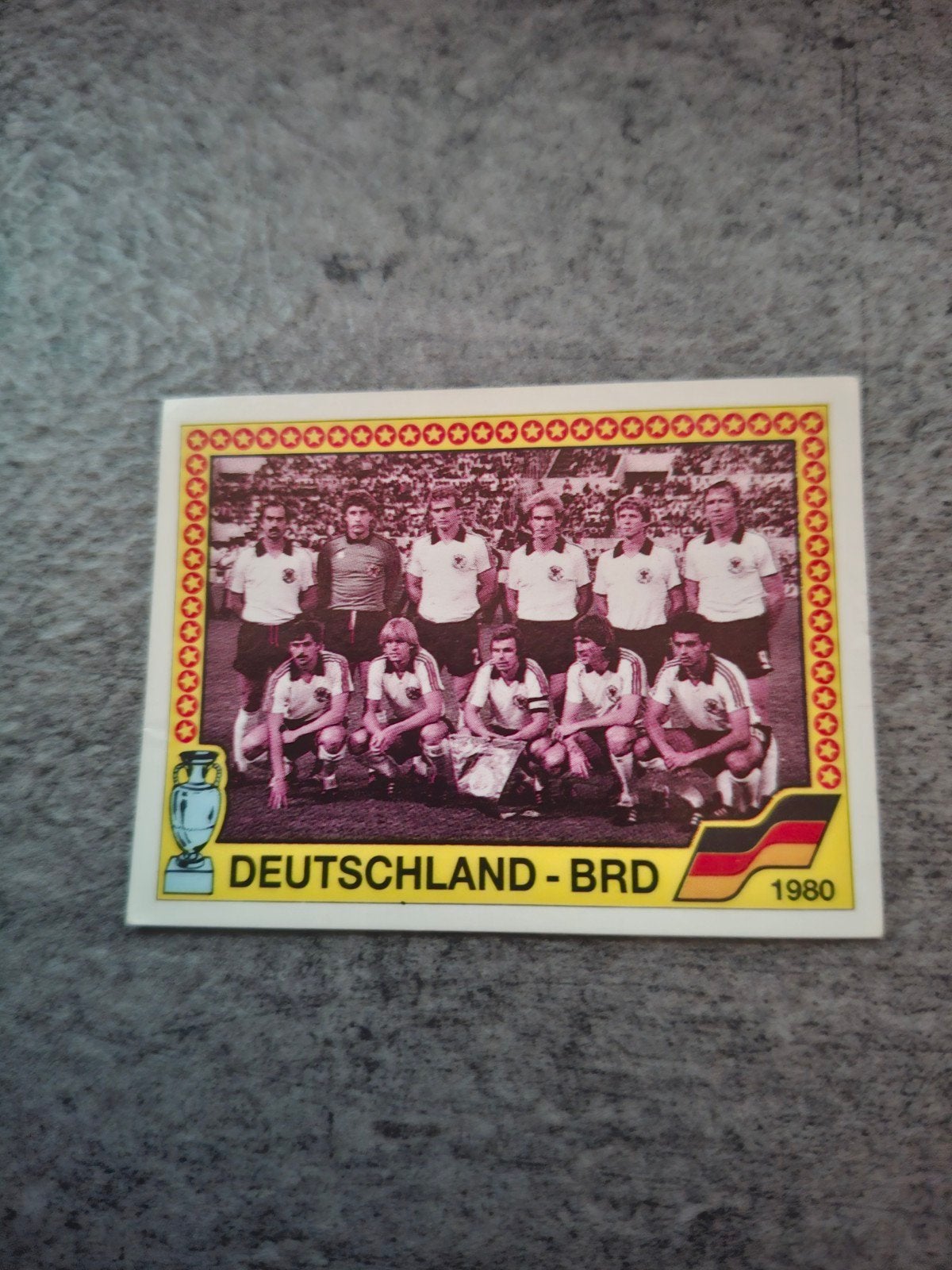Panini Euro 88 Duitsland. Historiesticker Duitsland 1980., Ophalen of Verzenden, Zo goed als nieuw, Sticker