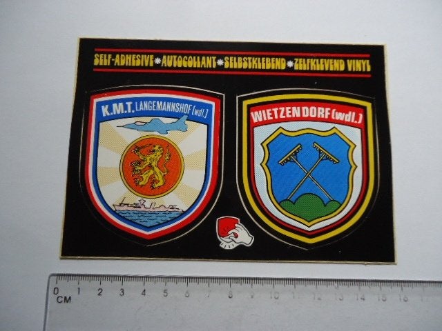 sticker oud Leger dienstplicht West Duitsland kaart militair, Ophalen of Verzenden, Zo goed als nieuw, Bedrijf of Vereniging