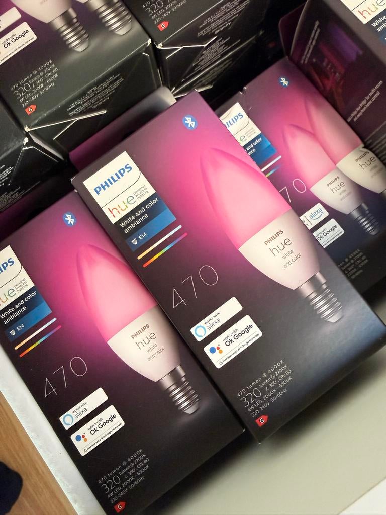 Philips Hue E14 White and Color Ambiance lamp €30 per stuk!, Huis en Inrichting, Lampen | Overige, Nieuw, Ophalen