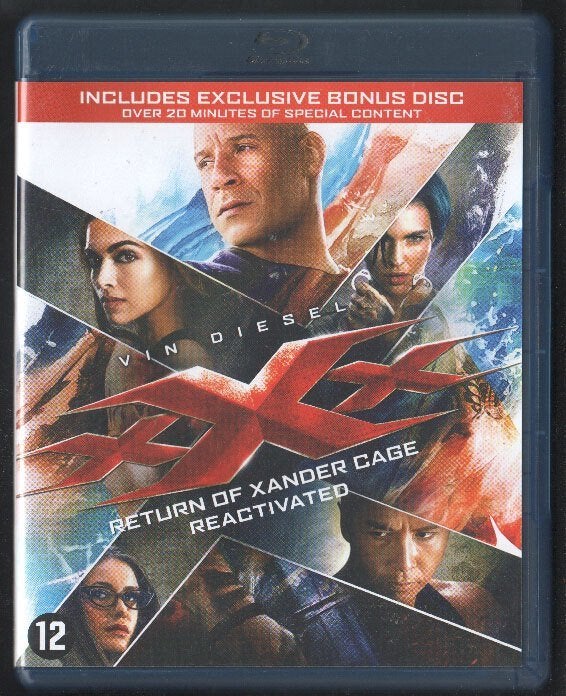 XXX Return of Xander Cage Reactivated, 2-disc. Blu-ray., Italiaans, Gebruikt, Film, Boxset