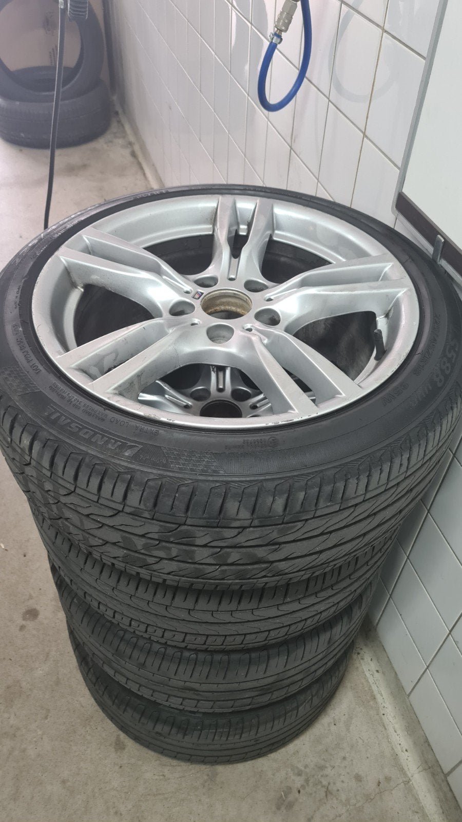BMW 18 inch velgen met zomerbanden, Ophalen, 18 inch, Gebruikt, Banden en Velgen