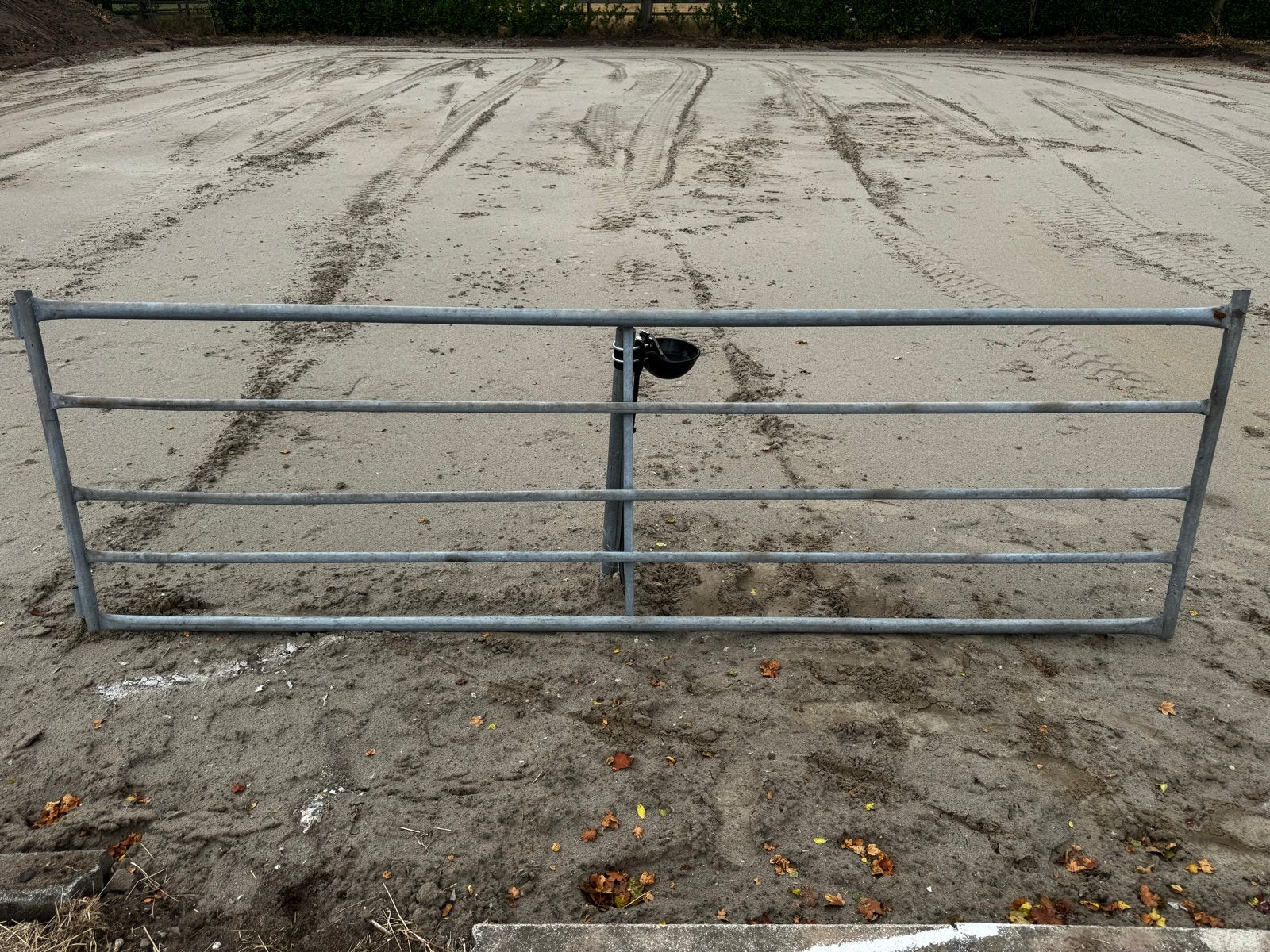 1x Toegangspoort weidepoort - Gegalvaniseerd 3.50x1.10, Ophalen, Met poort, Gebruikt, Overige typen