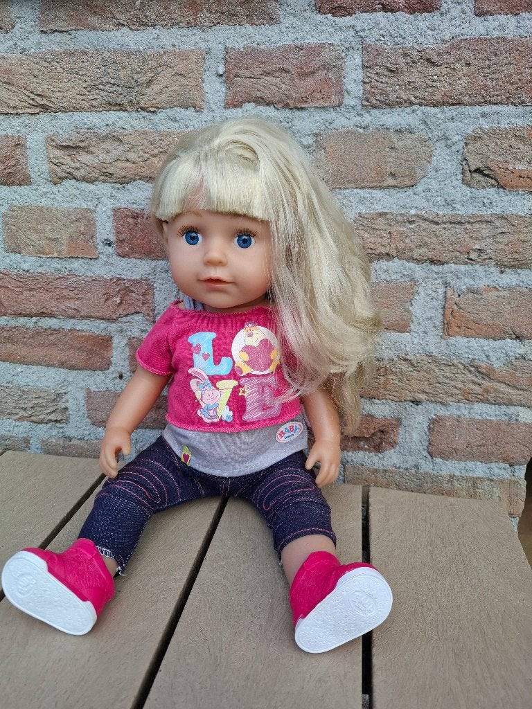 Baby Born grote zus, Ophalen of Verzenden, Zo goed als nieuw, Babypop