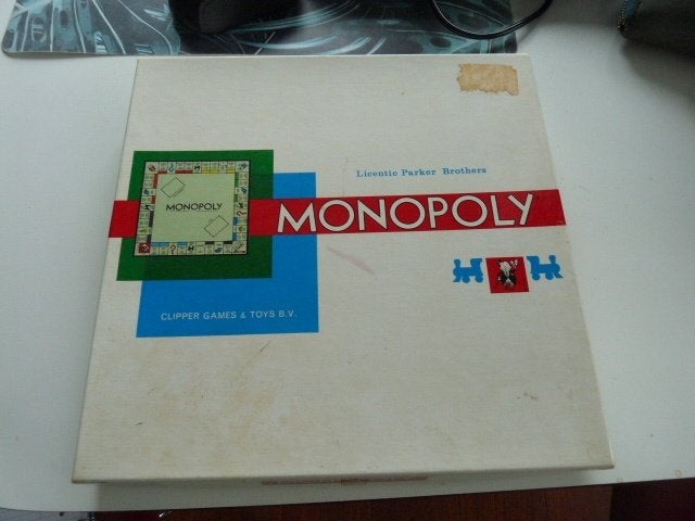Vintage Monopoly Parker Clipper games & toys jaren 60, Een of twee spelers, Ophalen of Verzenden, Gebruikt, Clipper