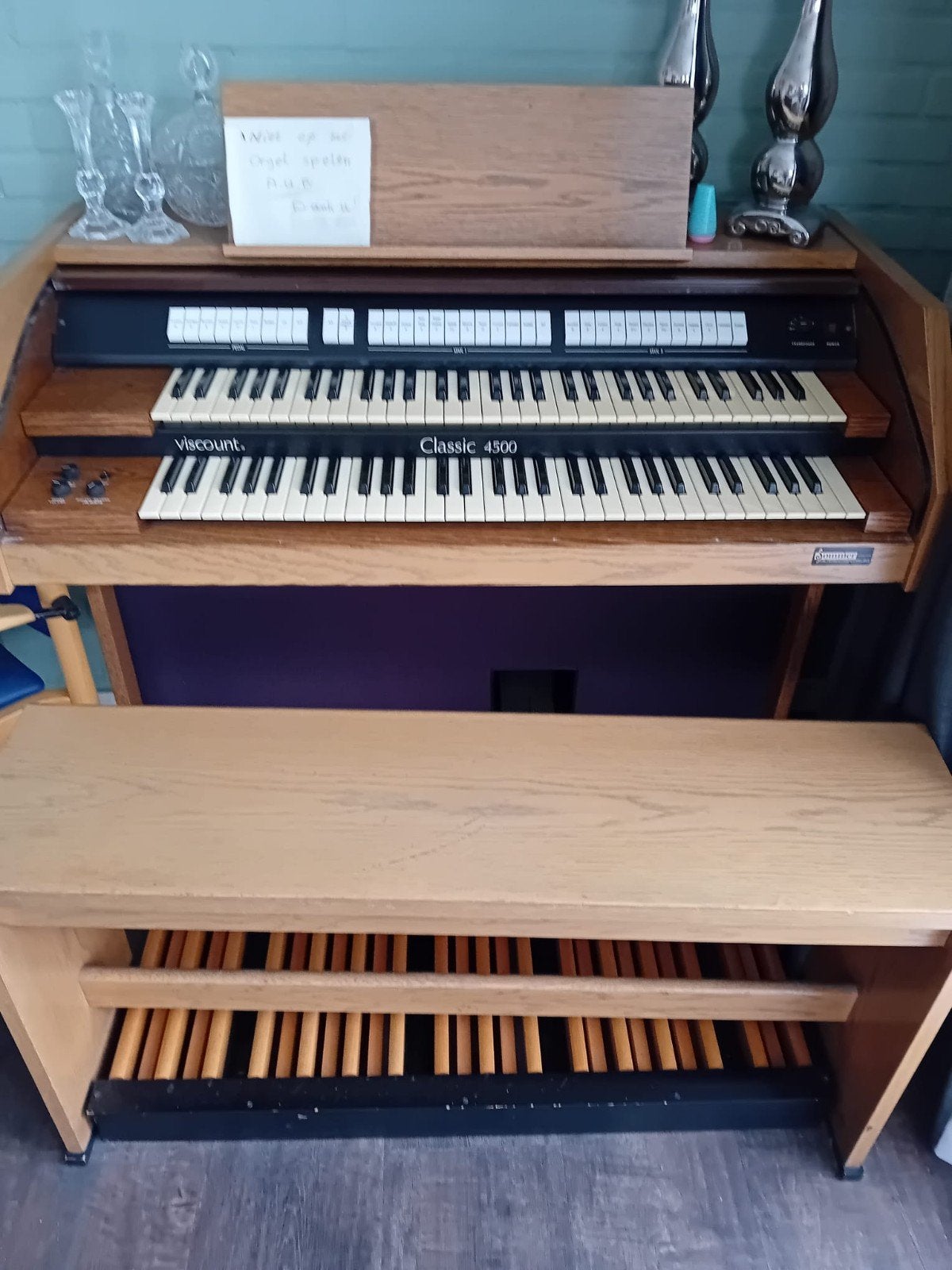 Viscount Classic 4500 Elektrisch Orgel, Ophalen, Gebruikt, 2 klavieren, Orgel
