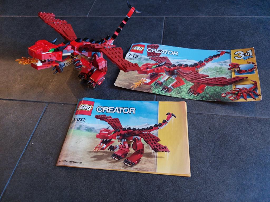 Lego creator draak 31032, Ophalen of Verzenden, Zo goed als nieuw