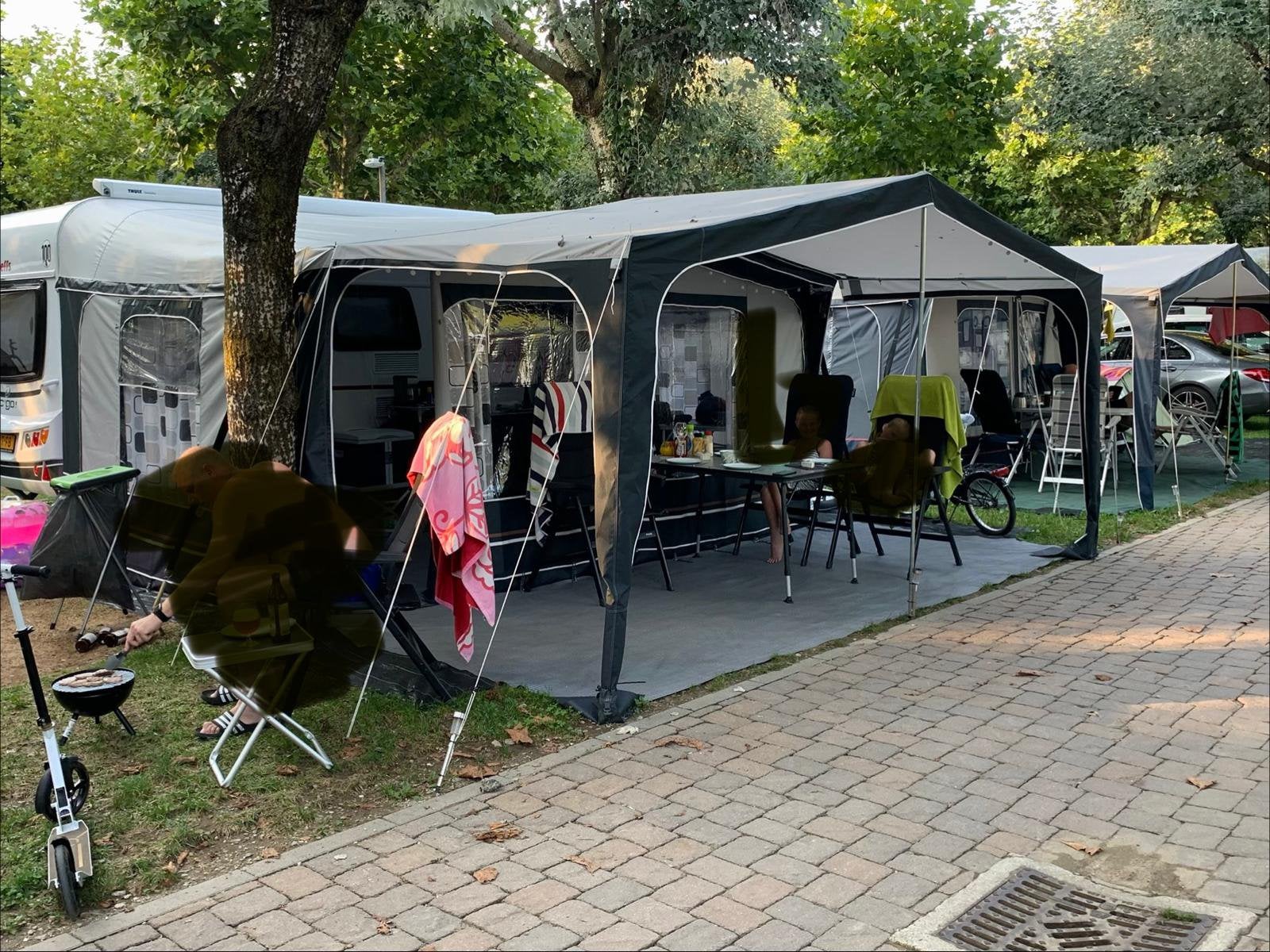 Voortent inclusief luifel, Caravans en Kamperen, Ophalen, Gebruikt, Ten Cate All Season 200g/m2, Overige merken