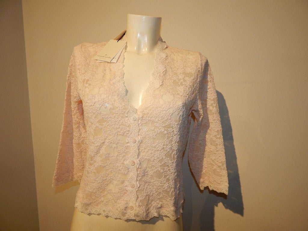 Rosemunde beeldig vestje van een stretch kant poeder nieuw L, Overige kleuren, Verzenden, Maat 42/44 (L), Nieuw