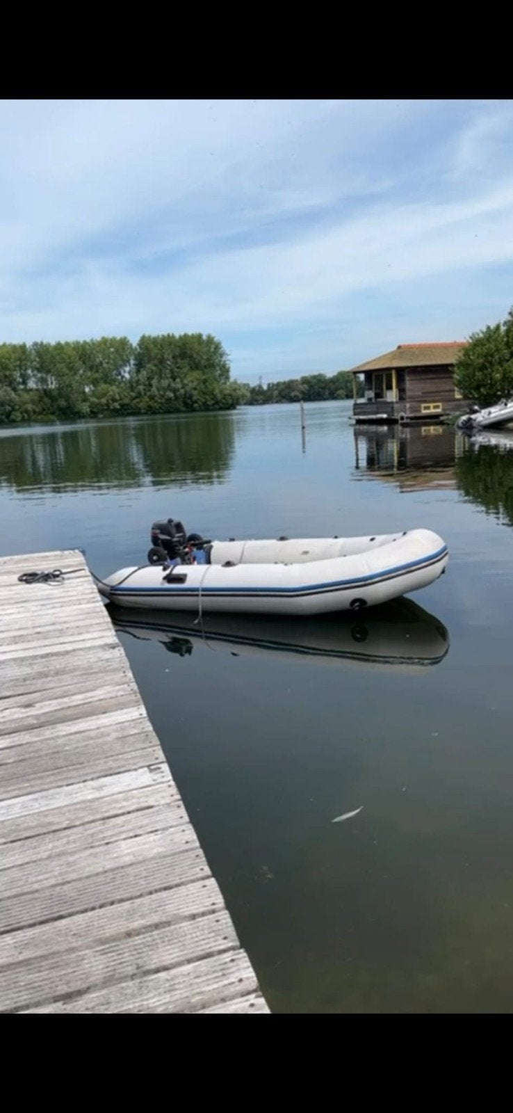 rubberboot met 6 pk motor, Watersport en Boten, Ophalen, Gebruikt, Overige typen, Motorboot
