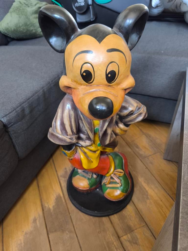 Groot Mickey Mouse Beeld - Uniek Decoratiestuk, Verzamelen, Disney, Ophalen