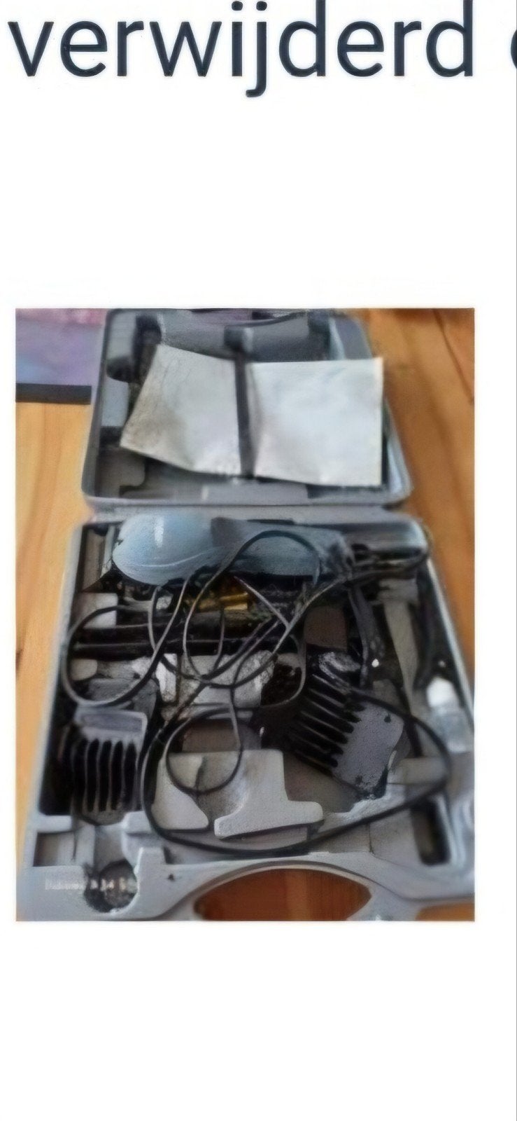 Scheerset, Ophalen, Gehele gezicht