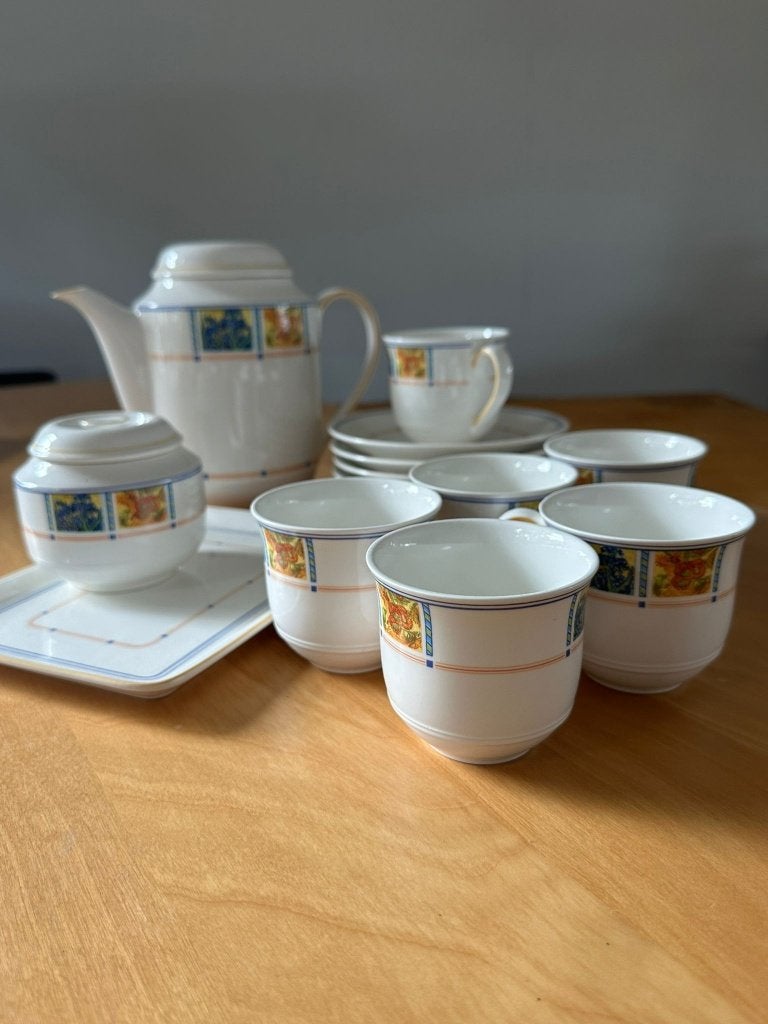 Koffieservies Villeroy&Boch –Vincent van Gogh 1990, Ophalen of Verzenden, Zo goed als nieuw, Overige stijlen, Porselein