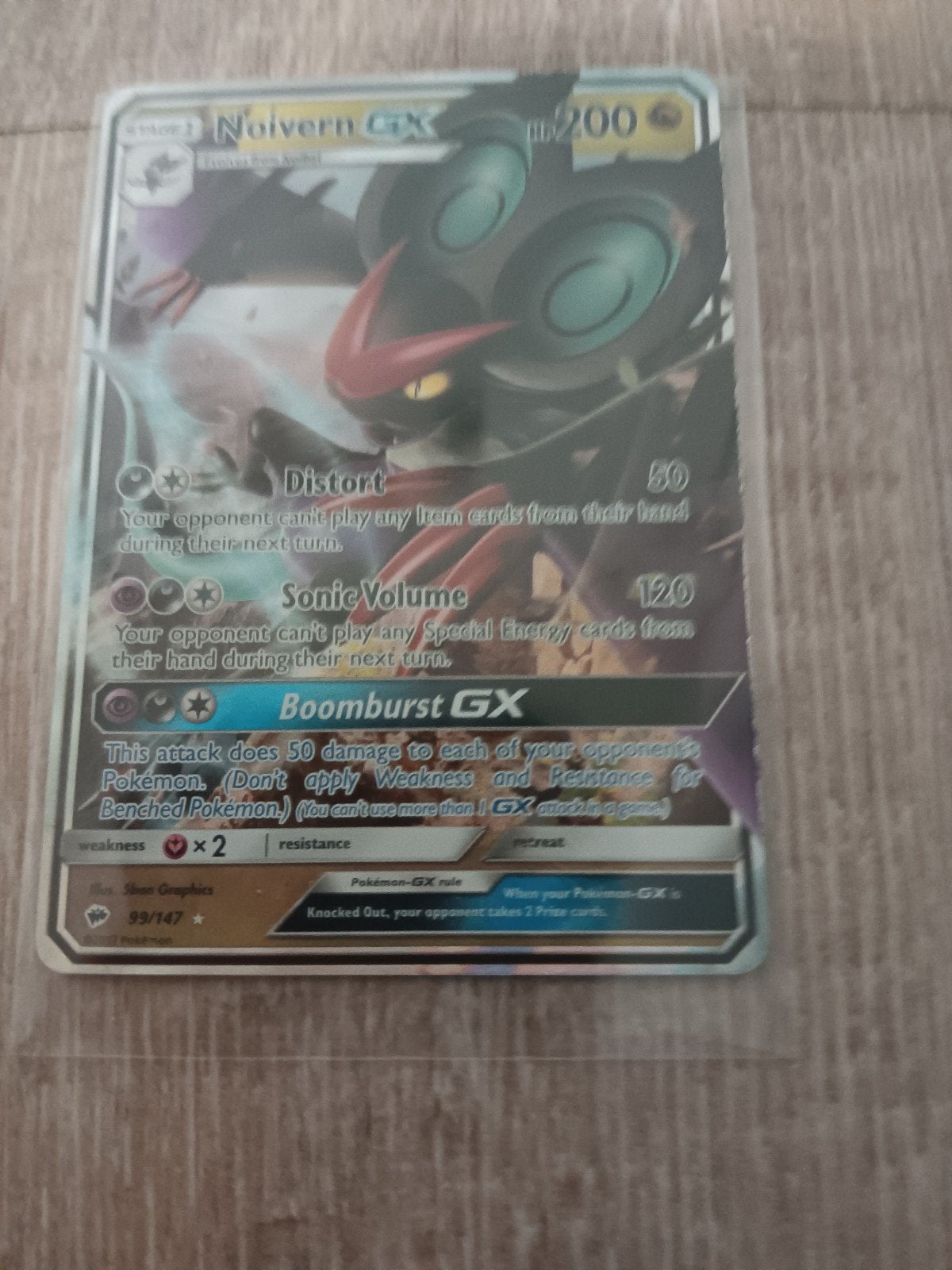 Noivern GX - Burning Shadows - Pokémon Kaart, Ophalen of Verzenden