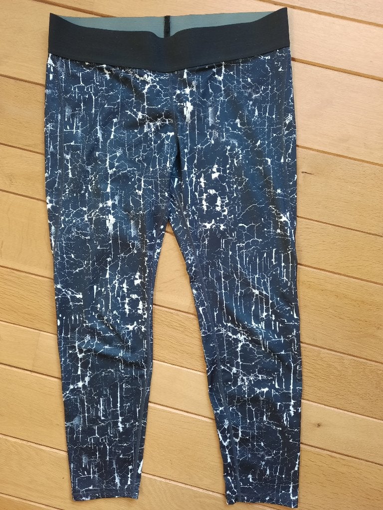 H&M Sports legging zwart wit maat L - nieuw -, Maat 38/40 (M), H&M, Zwart, Nieuw