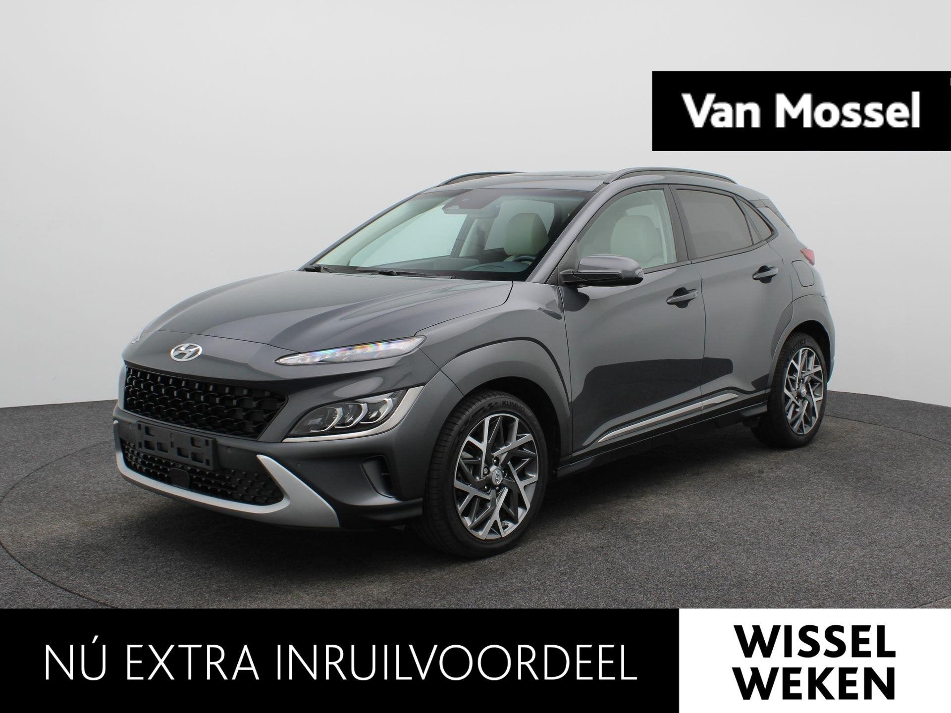 Hyundai Kona 1.6 GDI HEV Fashion Design Sky | Adaptieve Crui, Gebruikt, Euro 6, Leder en Stof, SUV of Terreinwagen