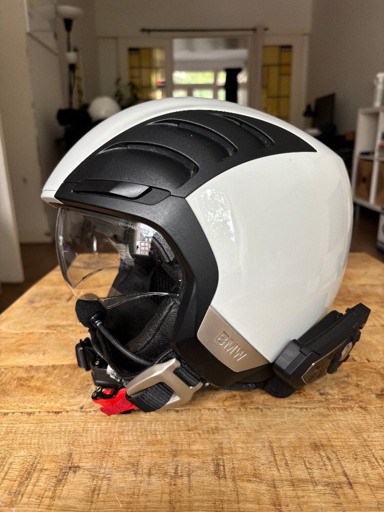 BMW Motorrad AirFlow jethelm maat 45/55 + Sena 20S, Motoren, Overige merken, Dames, Jethelm, Ophalen of Verzenden
