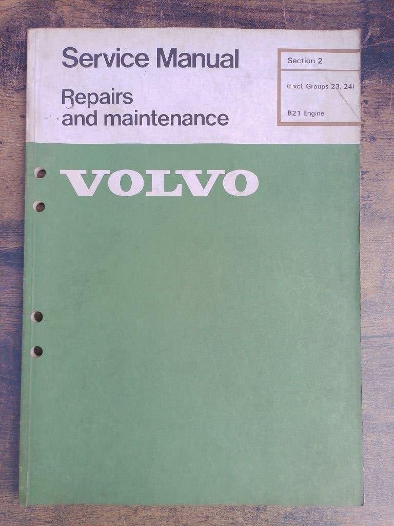 Volvo 2-serie dealer werkplaatsboek B21 motor, Boeken, Auto's | Boeken, Ophalen of Verzenden, Gelezen, Volvo