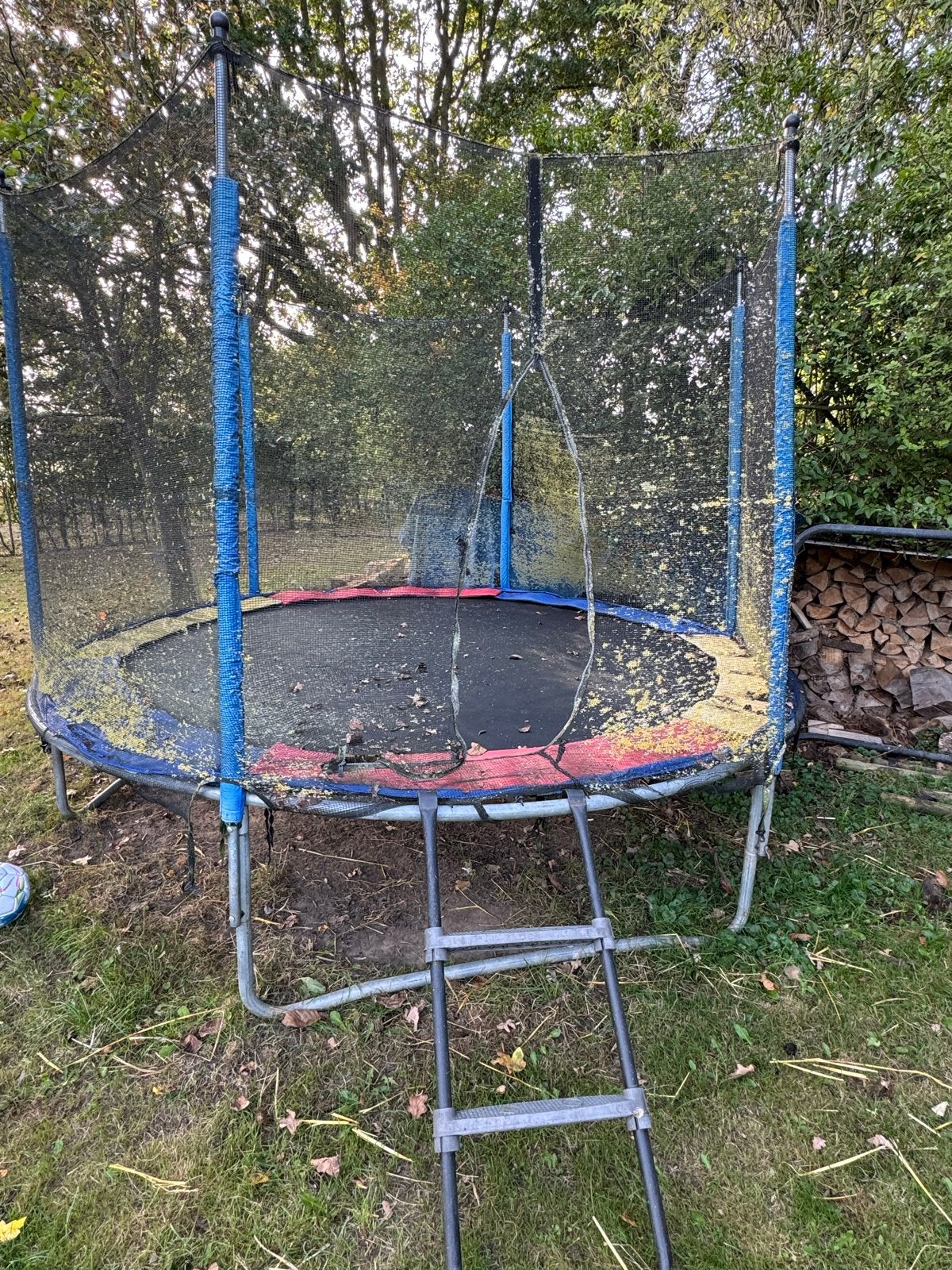 Gebruikte trampoline( al uit elkaar gehaald), Ophalen, Gebruikt