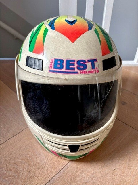 Vintage motorcycle helmet, Dames, Integraalhelm, S, Tweedehands