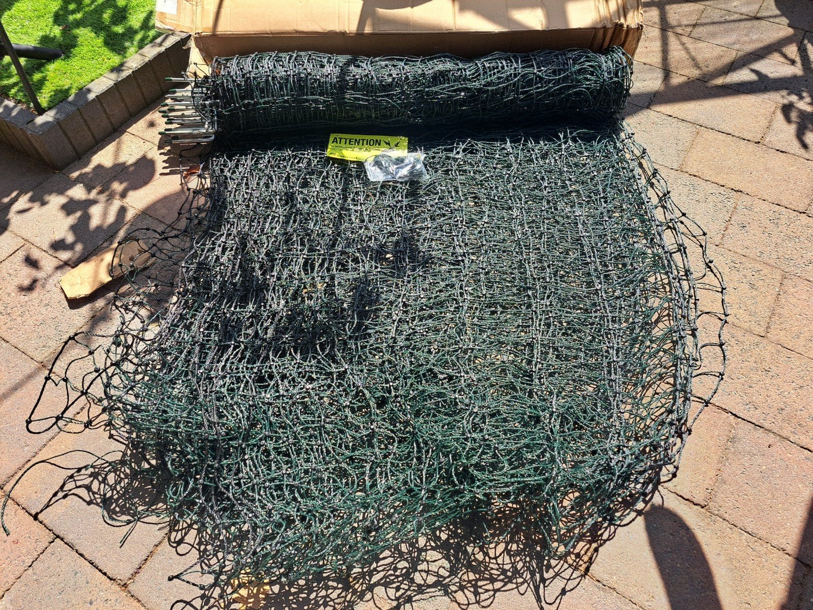 Horizont kippennet Easy Line - 50m, 105cm, dubbele pen, Ophalen, Zo goed als nieuw