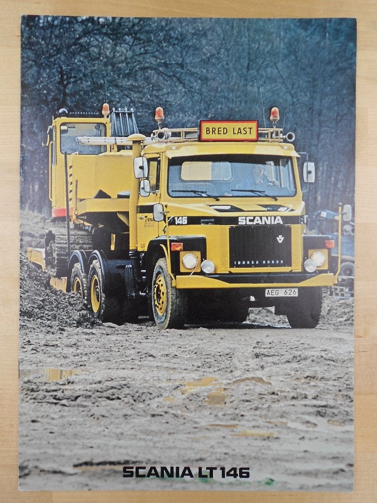 Scania LT146 Brochure 1977 LT 146 6x4 Torpedo - 141, Ophalen of Verzenden, Zo goed als nieuw, Overige merken, Scania