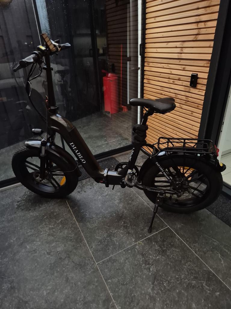 Diablo elektrische fiets met dikke banden - Zo goed als nieu, Ophalen, Zo goed als nieuw, Overige merken