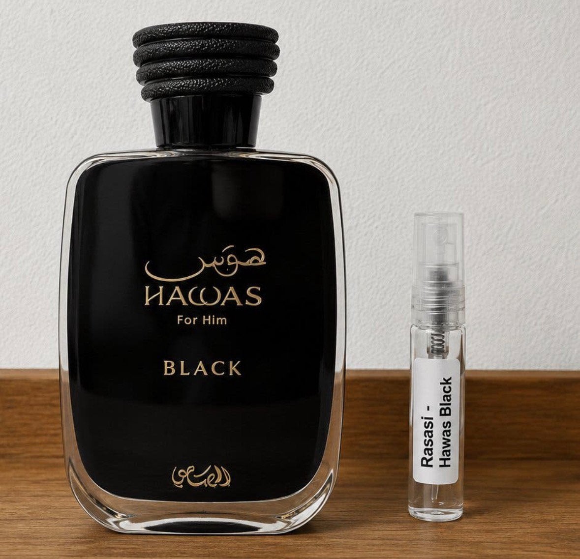 Rasasi - Hawas Black samples 1-5ml, Ophalen of Verzenden, Zo goed als nieuw
