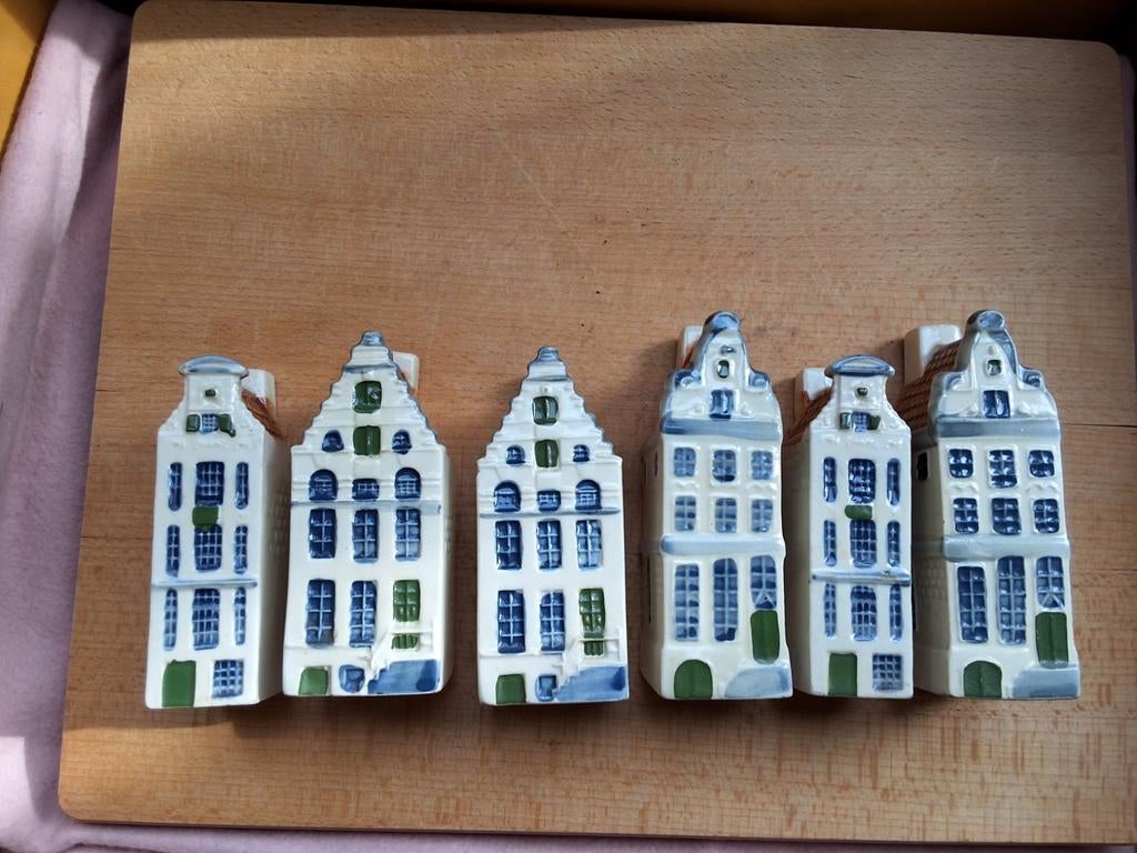 6 grachten Blauwe huisjes royal goedewaagen  64, 104, 91, Ophalen of Verzenden